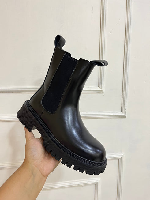 Women Ankle Chunky Chelsea Boots